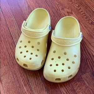 Yellow crocs